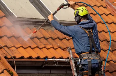 Démoussage et hydrofuge de toiture à Trébas